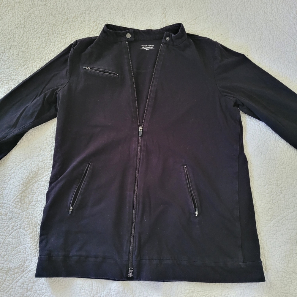 Eileen Fisher Full Zip Lightweight Sweater
